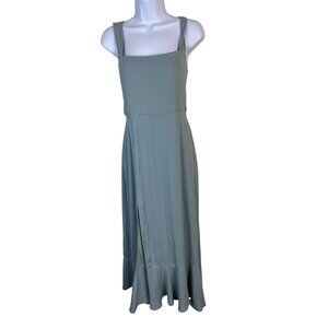 NEW Show me Your Mumu Women Midi Dress Size Medium Dusty Blue Bridesmaid Prom